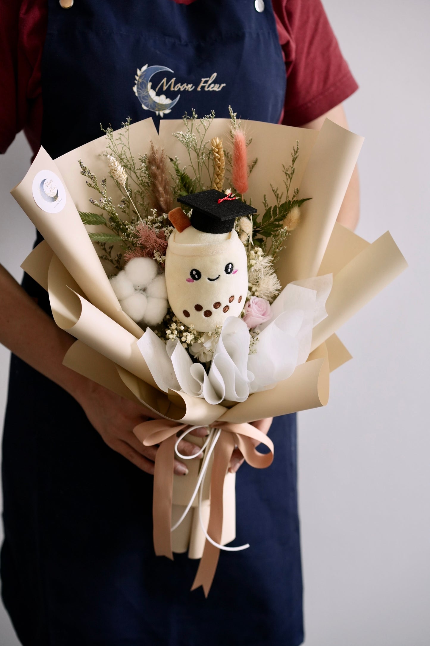 Milkshake Boba Graduation Bouquet Moon Fleur Singapore
