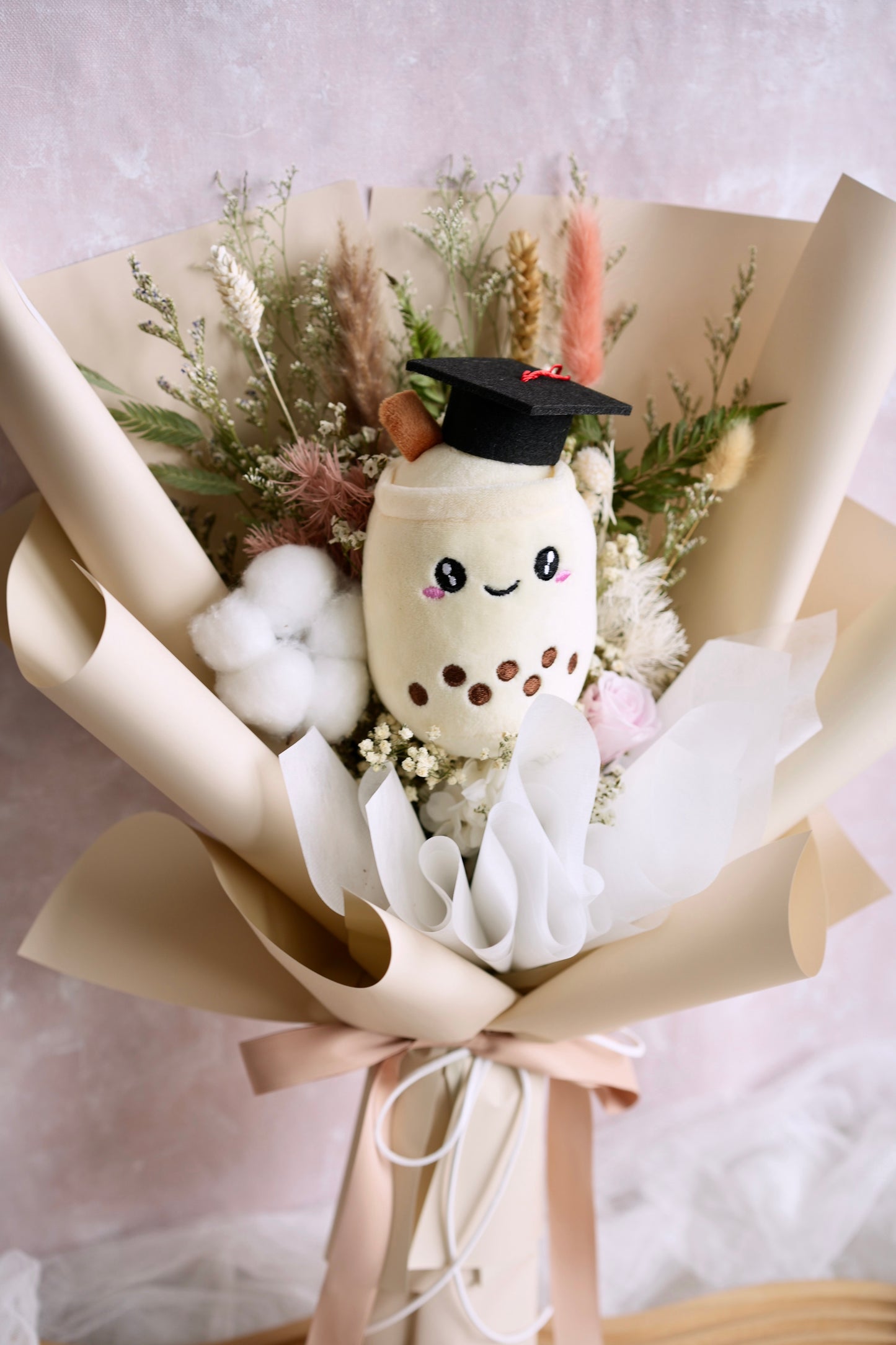 Milkshake Boba Graduation Bouquet Moon Fleur Singapore