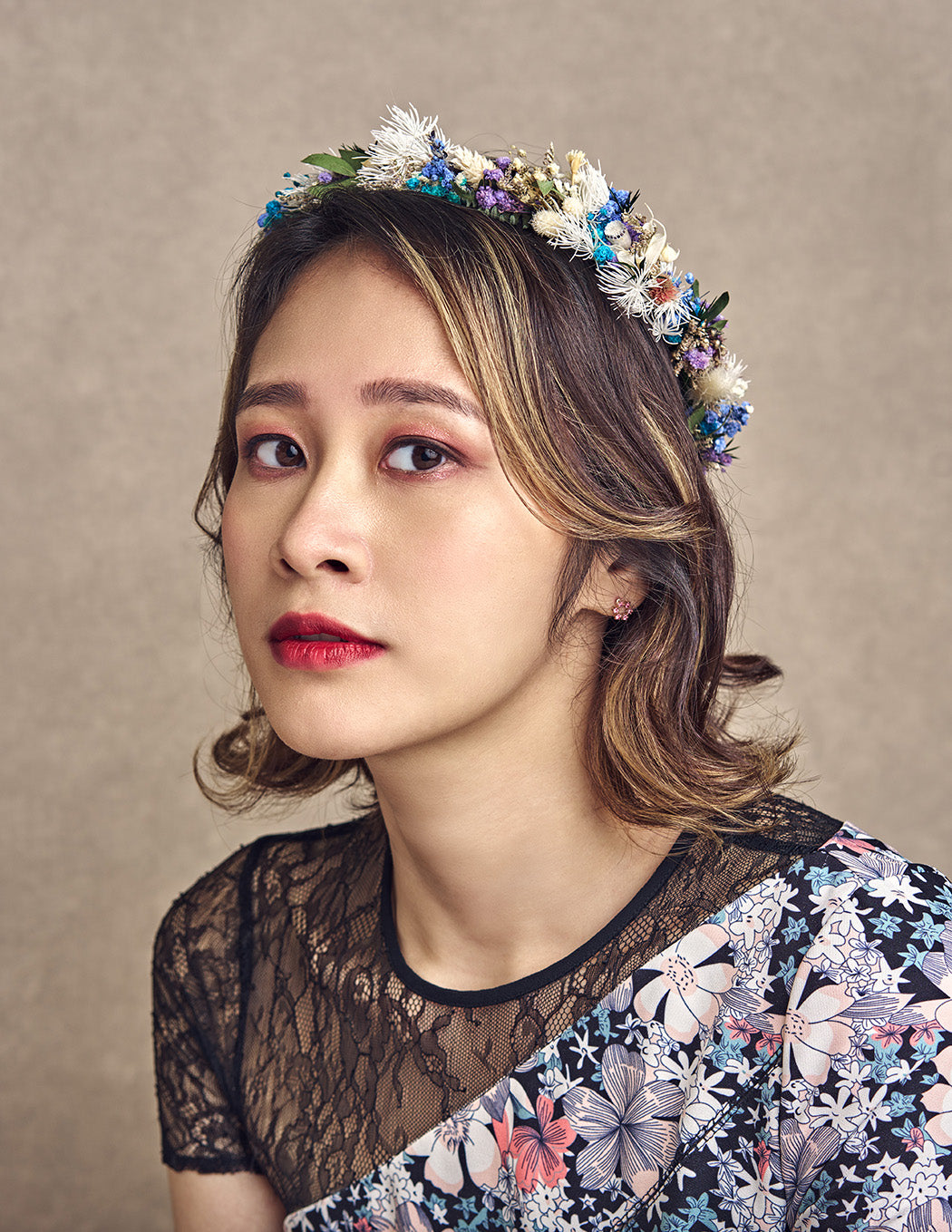 Romantic Flower Head Crown