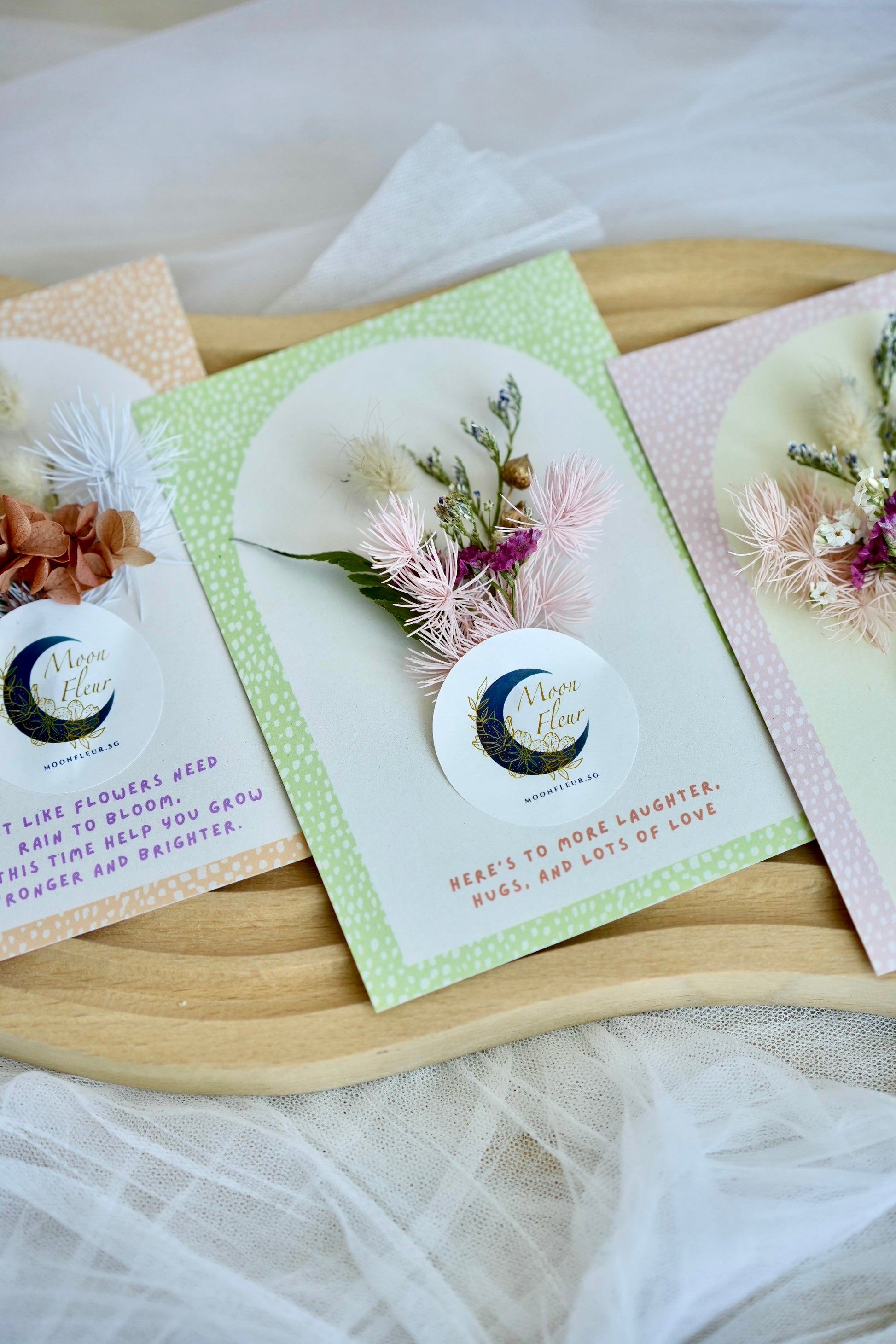 Preserved Floral Greeting Card 
Moon Fleur Singapore