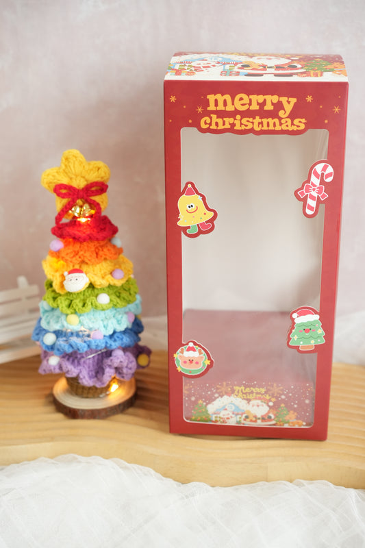 [Limited!] Crochet Small Christmas Tree w/ Fairy Lights