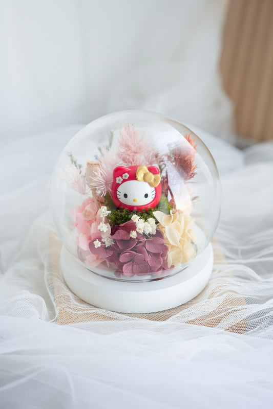 [Limited Edition] Sanrio Flower Dome - Hello Kitty Mini Daruma Series