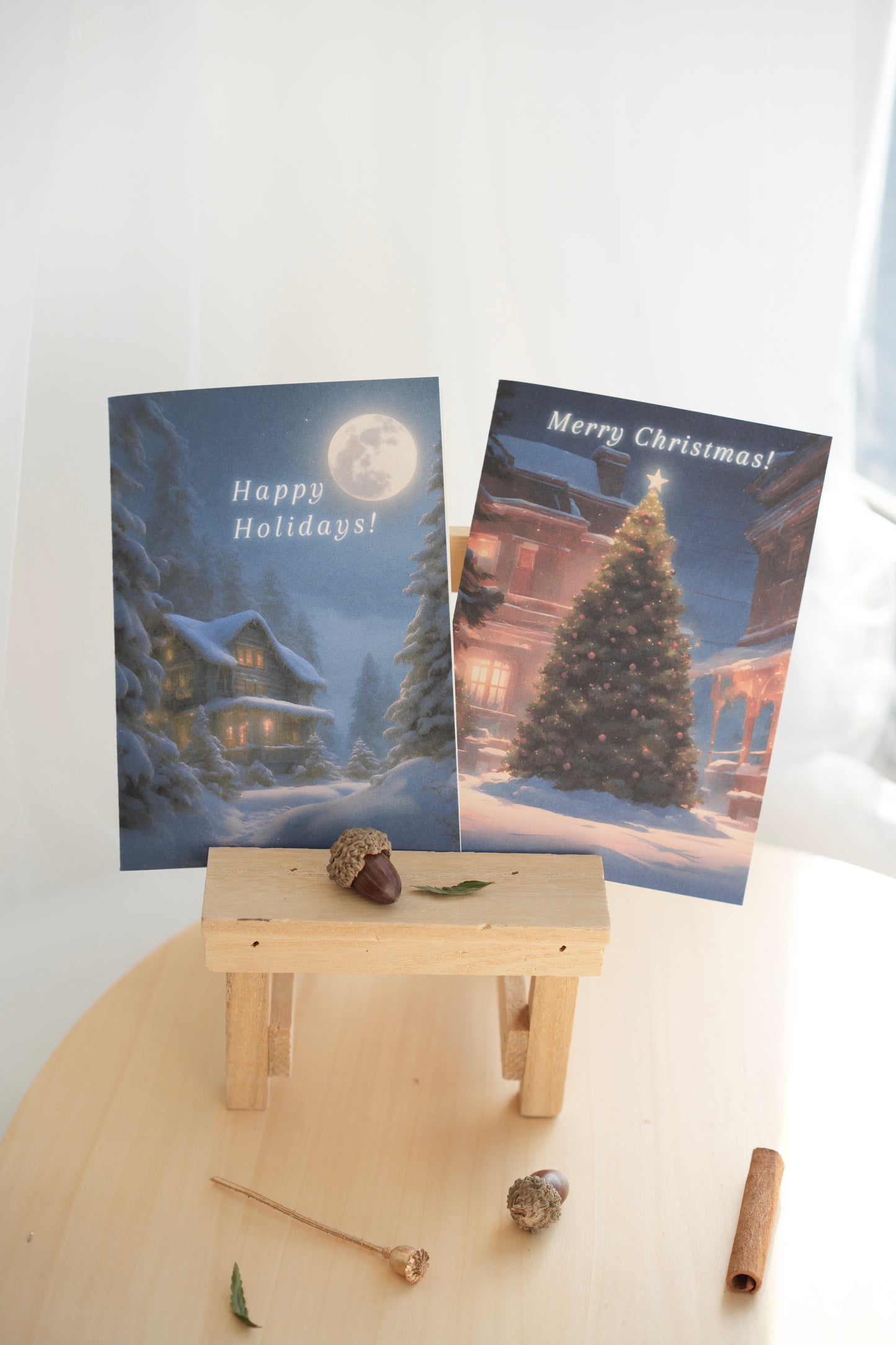 Christmas Greeting Cards - Moon Fleur x Be Awesome Today Co. Collaboration