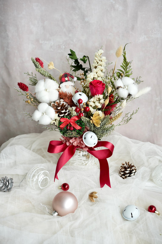 Holiday Ruby Christmas Vase