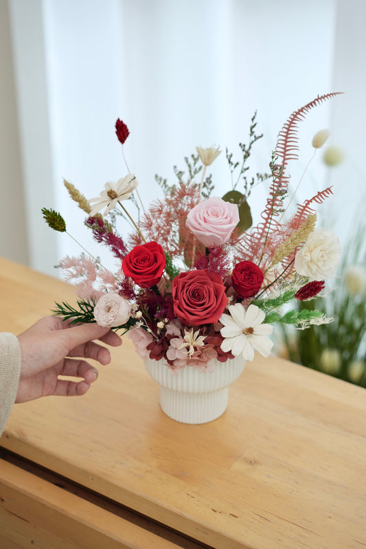 Crimson Romance Vase