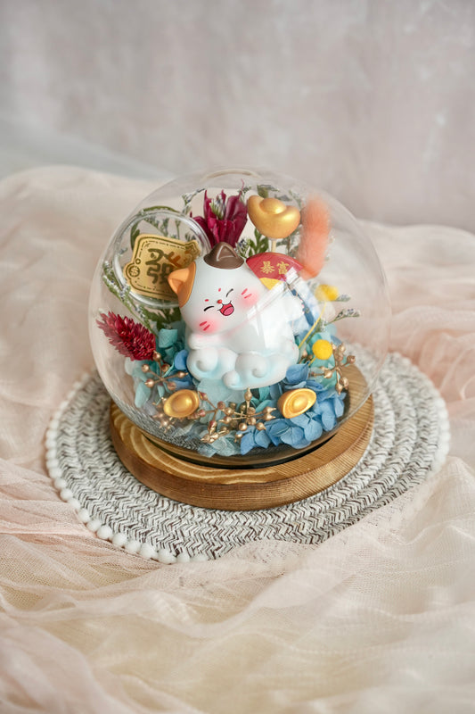 [24K Gold! | Limited] 暴富小福园 Sea of Riches Fortune Cat Flower Dome