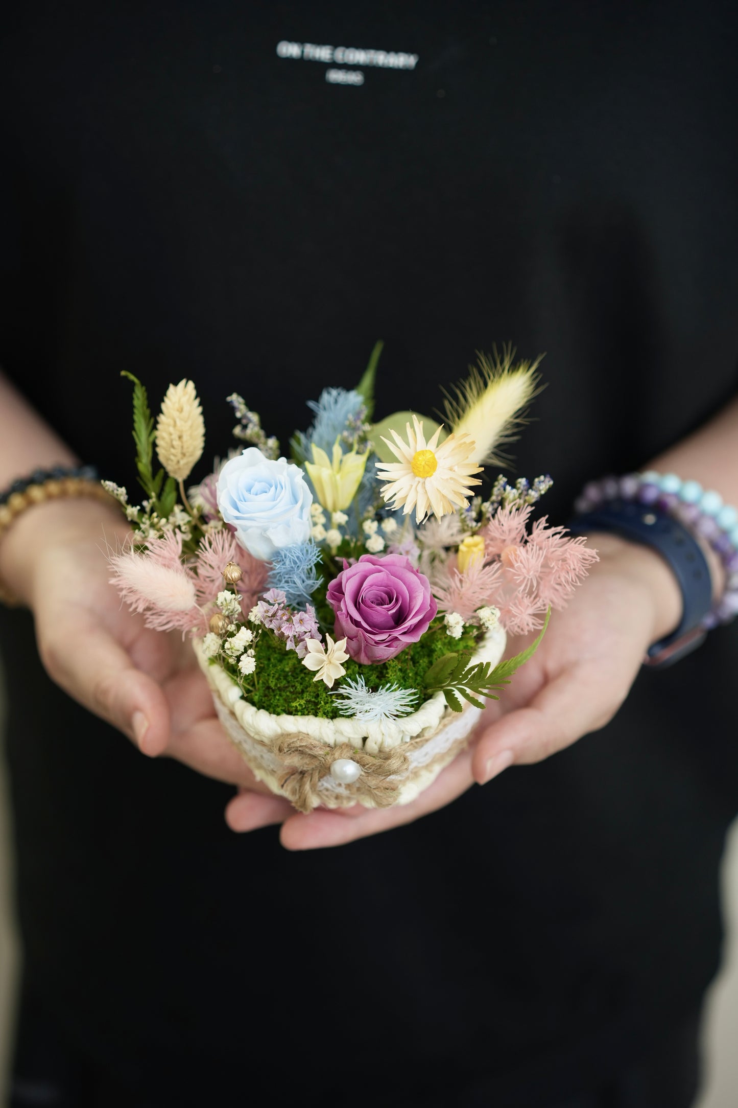 Easter Bloom Petite Flower Basket