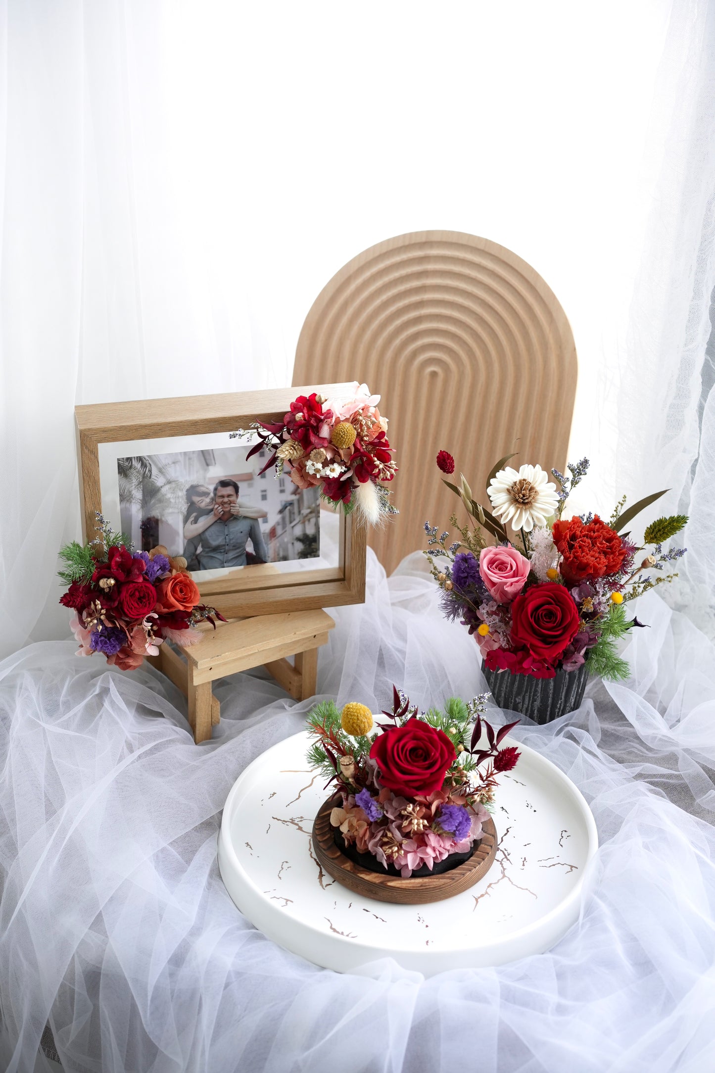 Floral Photo Frame - Rosy Bliss