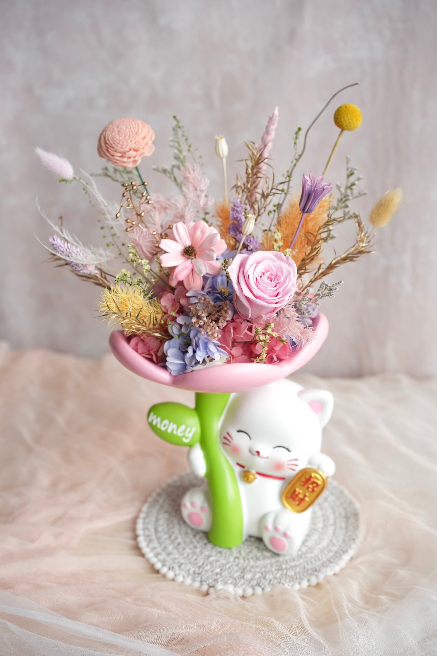 福运绽放 Fortune Cat Flower Vase