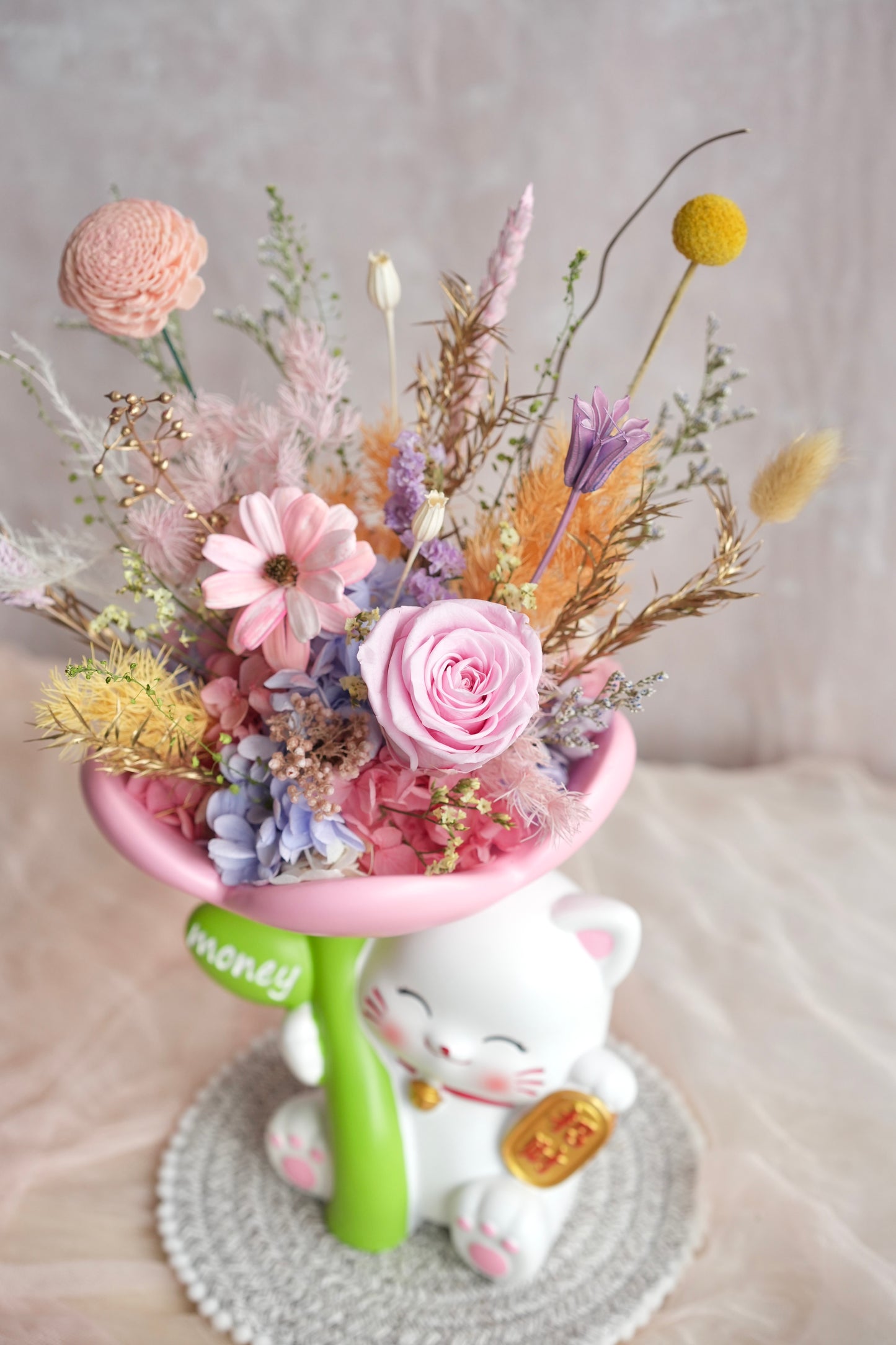 福运绽放 Fortune Cat Flower Vase