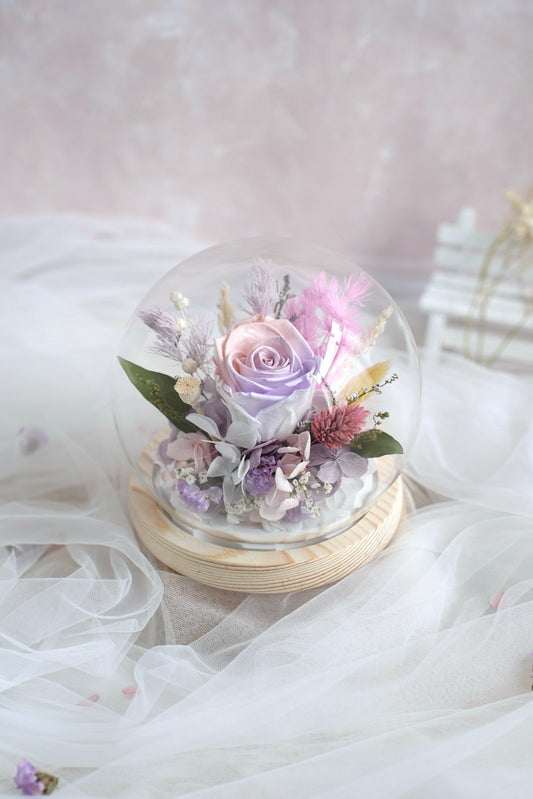 Elora Love Floral Glass Dome