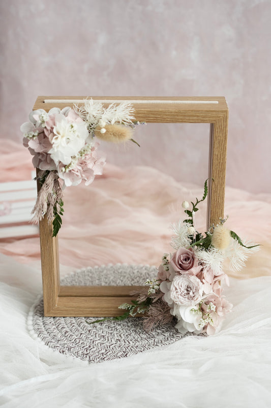 Floral Photo Frame - Cafe Au Lait