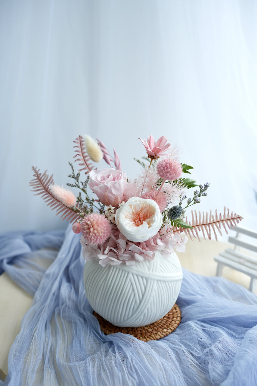 Blushing Blooms Vase