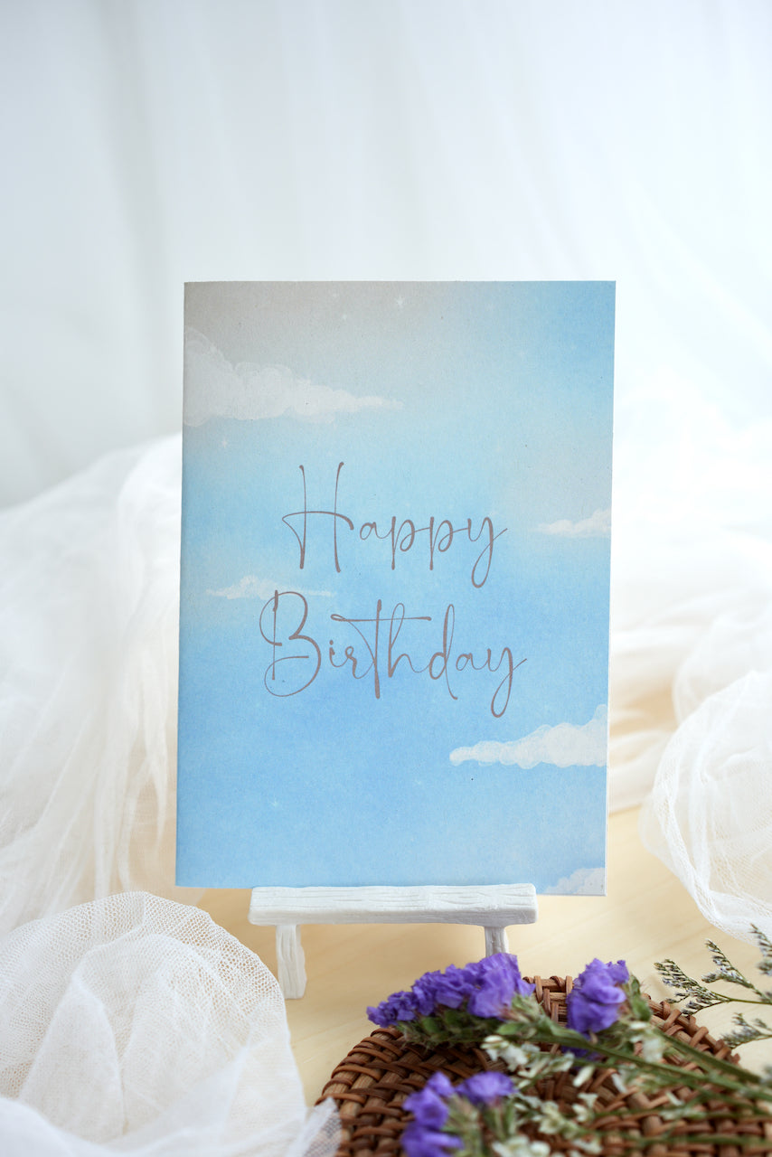 Happy Birthday Greeting Card - Moon Fleur x Be Awesome Today Co. Collaboration