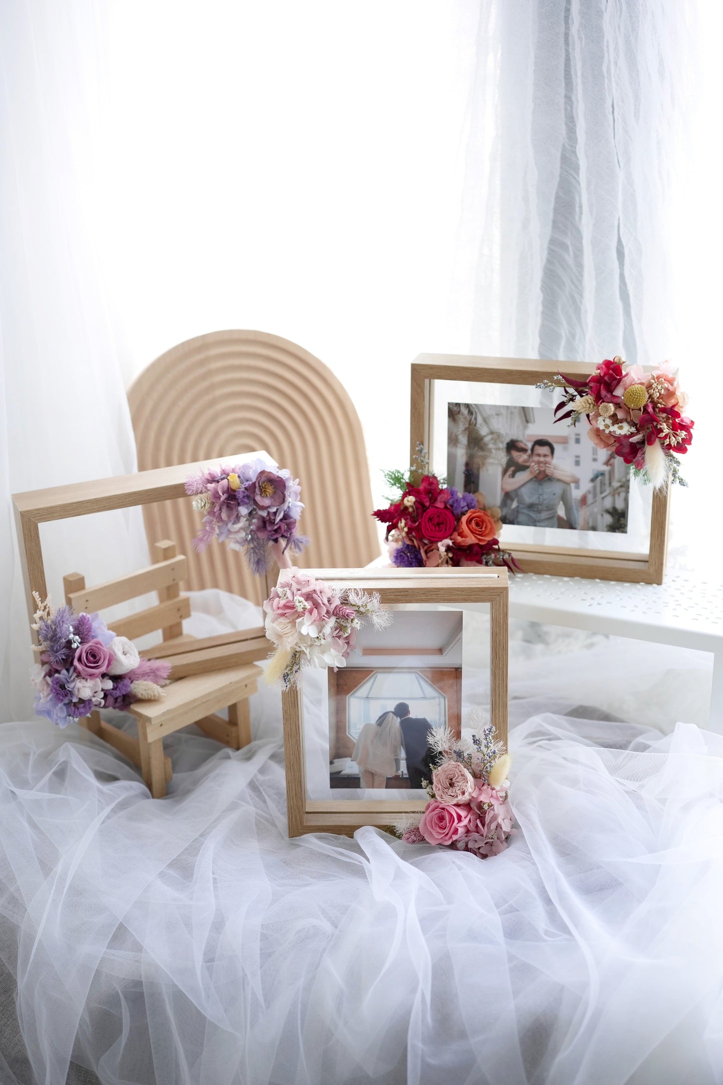 Floral Photo Frame - Rosy Bliss