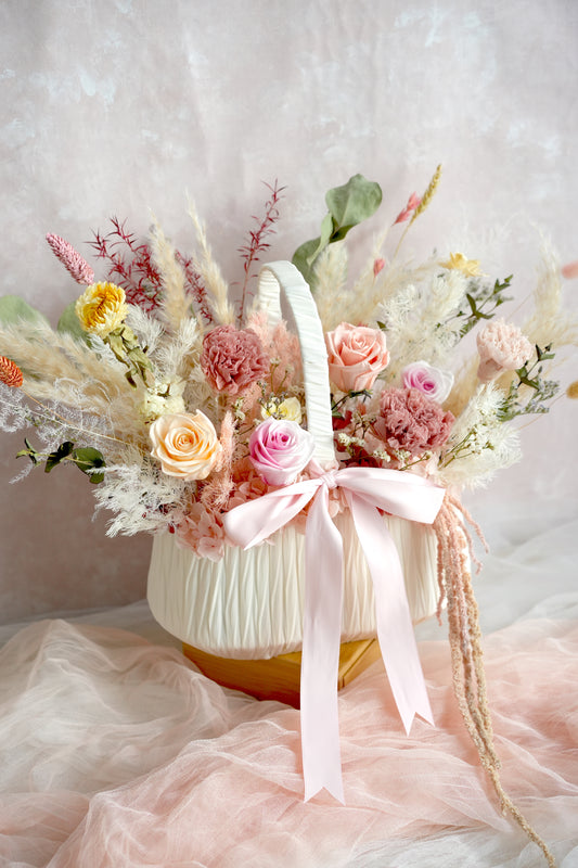 Gentle Grace Flower Basket for Mother's Day