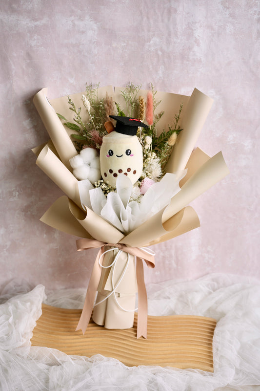 Milkshake Boba Graduation Bouquet Moon Fleur Singapore