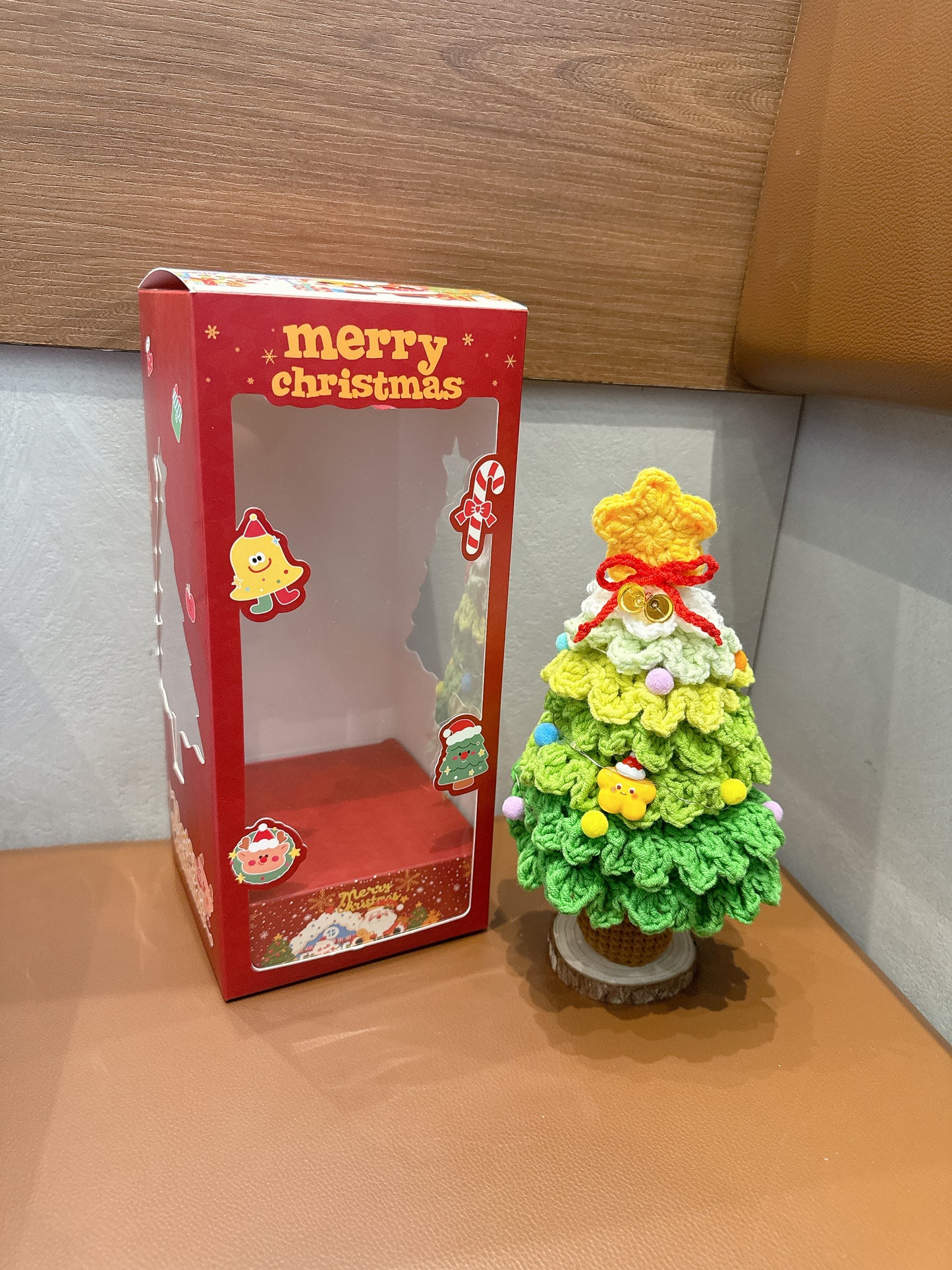 [Limited!] Crochet Small Christmas Tree w/ Fairy Lights