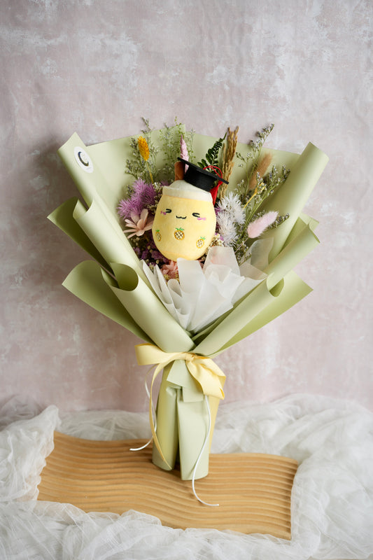 Pineapple Boba Graduation Bouquet Moon Fleur Singapore