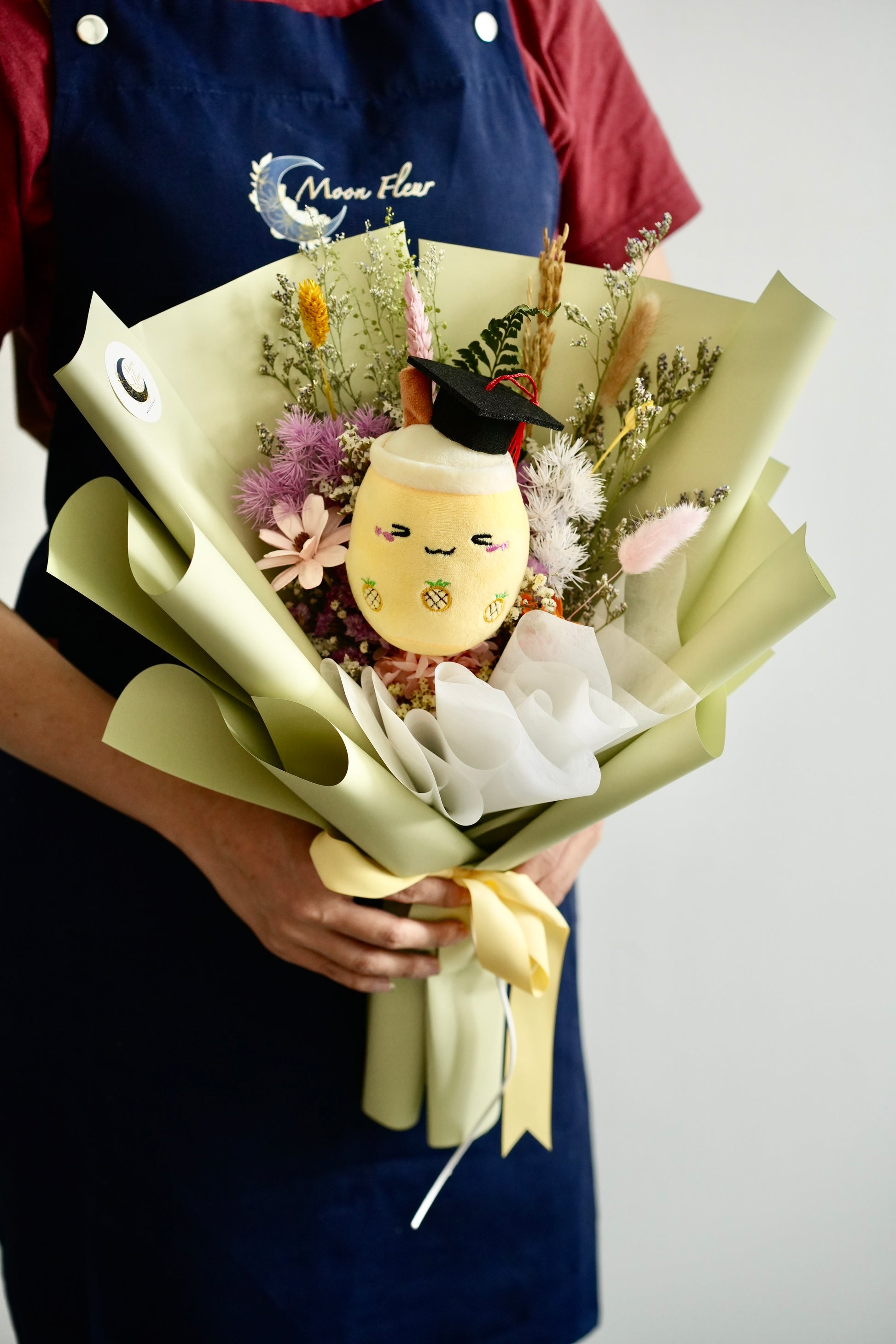 Pineapple Boba Graduation Bouquet Moon Fleur Singapore