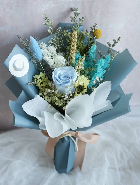 [Luna's Pick of The Week!] Blue Jeans Preserved Flower Bouquet