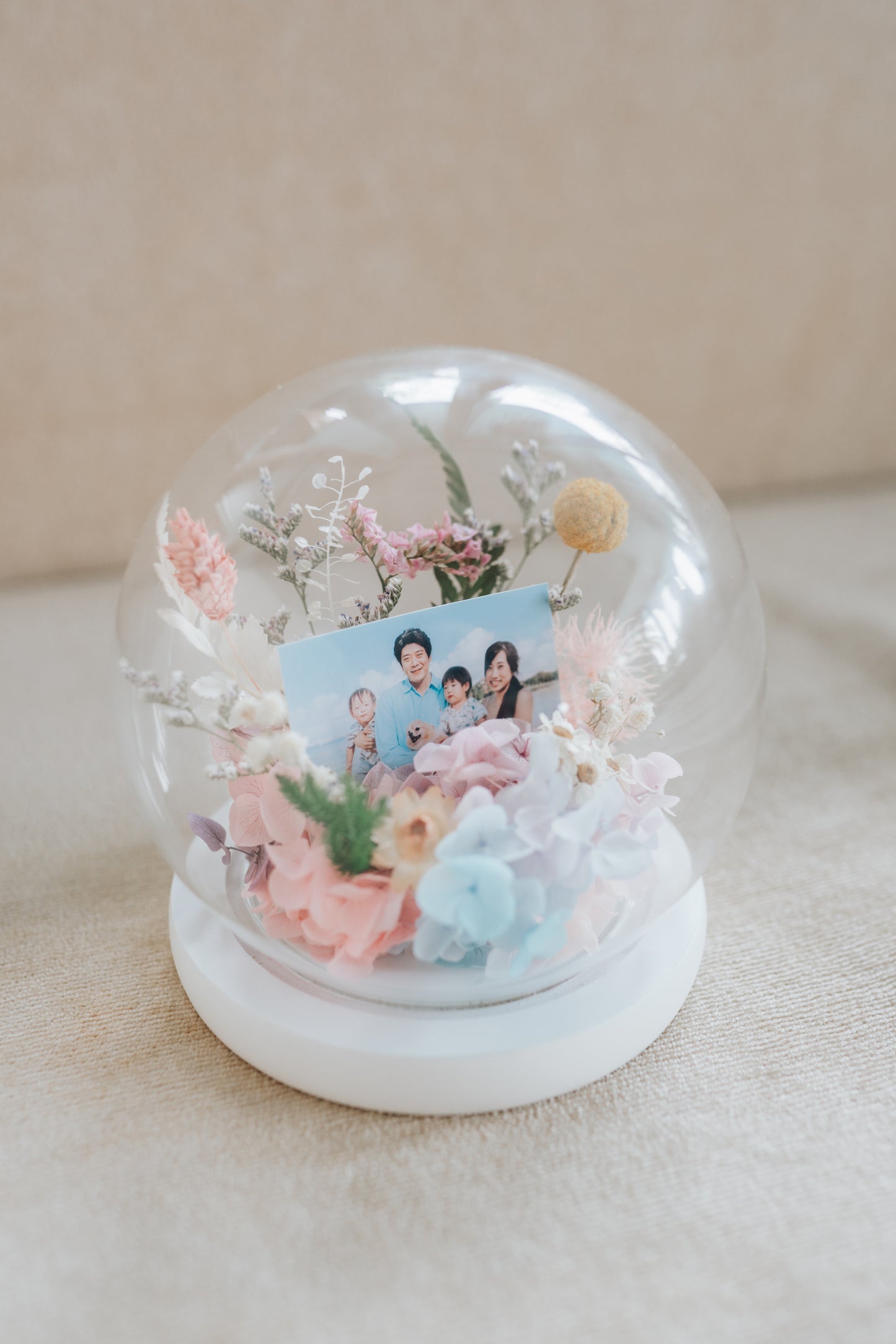Pastel Fairy Photo Glass Dome